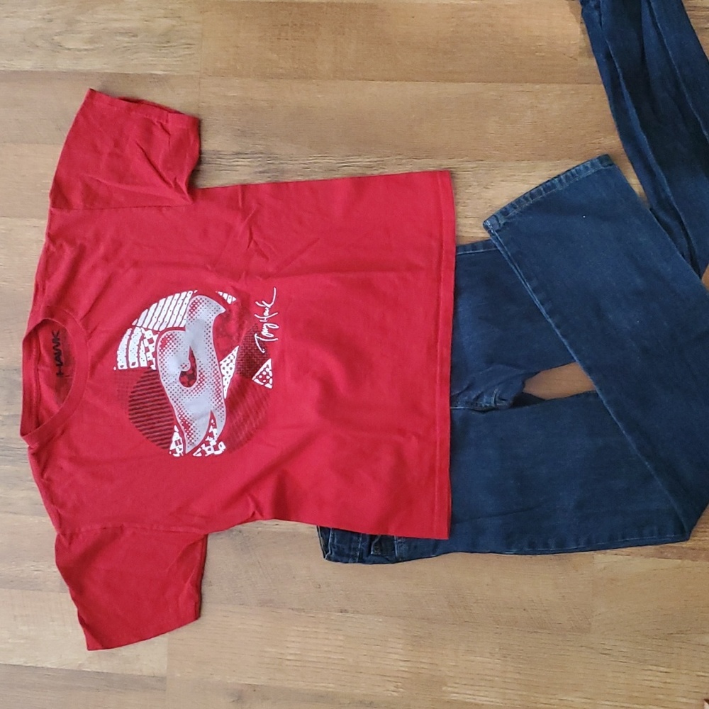 Tony Hawk Tshirt with Old Navy‎ Jeans Boys size 12
